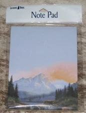 LEANIN TREE Majestic Mountains Scene~Note Pad~#63173~60 Sheets~4.5"x5.75"~