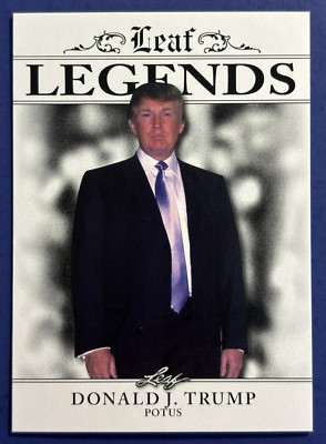 DONALD J. TRUMP 2023 THE 45th POTUS LEAF LEGENDS #LA-04 MINT CARD FREE SHIPPING