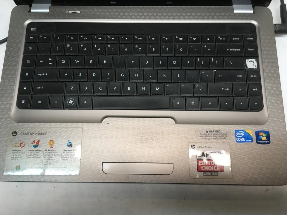 HP Notebook G62-234DX Laptop 15" Intel Core i3 1st Gen READ DESCRIPTION -AA - Image 3 of 4