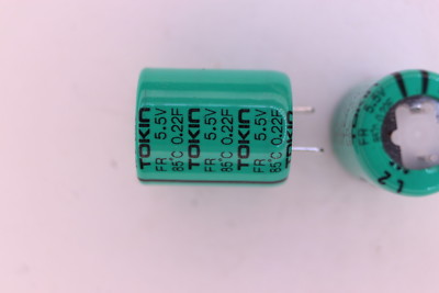 50 Stück Tokin FROH 224Z Goldcap 0,22 Farad 5V Höhe 18 Durchmesser 14,4mm