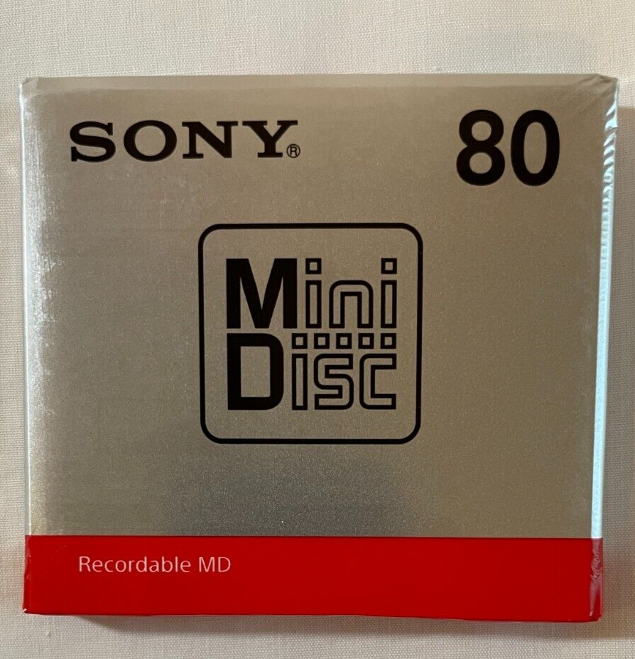 SONY MDW80T　　Mini Disc 1pc Sony MD Minidisc 80 Minutes Recordable Blank Media Mini Disc