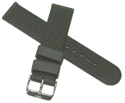 BRACELET DE MONTRE EN SILICONE MOTIF BANDE DE ROULEMENT PNEU SPORT AUTOMOBILE F1 20 mm SOFT LAVABLE LE MANS - Photo 1/4