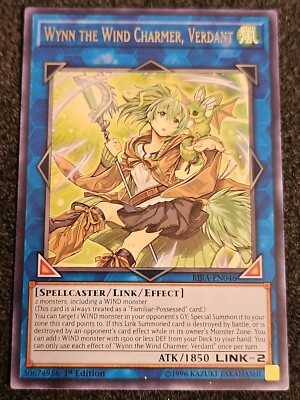 YuGioh Wynn the Wind Charmer, Verdant RIRA-EN046 NM (1st Ed.) Rare