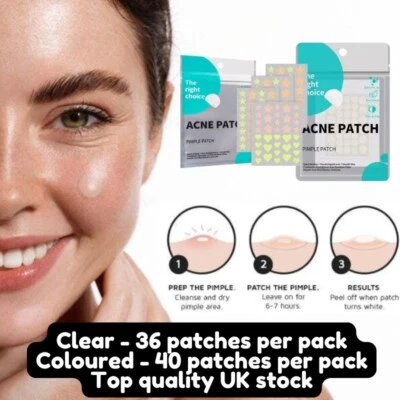 THE RIGHT CHOICE Acne Pimple Spot Patches Hydrocolloid Invisible Acne Stickers Skin Treatment