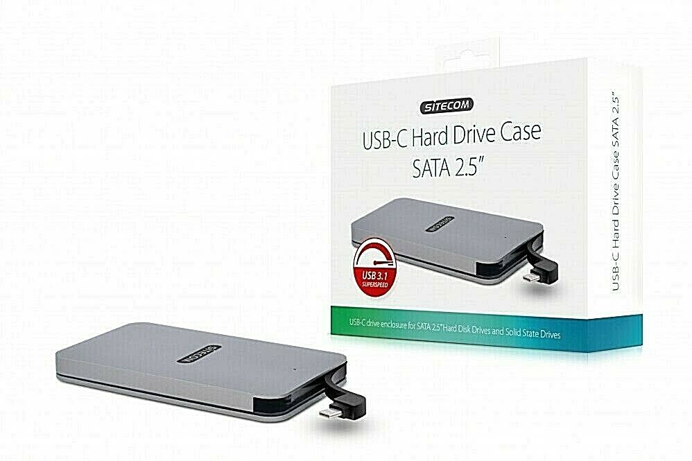 Case Esterno USB 3.1 Tipo C per Hard Disk 2.5" e SSD Box HDD Sitecom MD-401