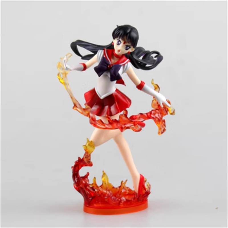 Anime Sailor Moon Sailor Mars PVC 17cm Figure Model Statue Toy
