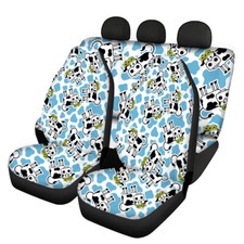 Cartoon Sunflower Printing Universal Front Rear Car Seat Cover Auto 4 Pack Set Cartoon Sunflower Printing Universal Front Rear Car Seat Cover Auto 4 Pack Set