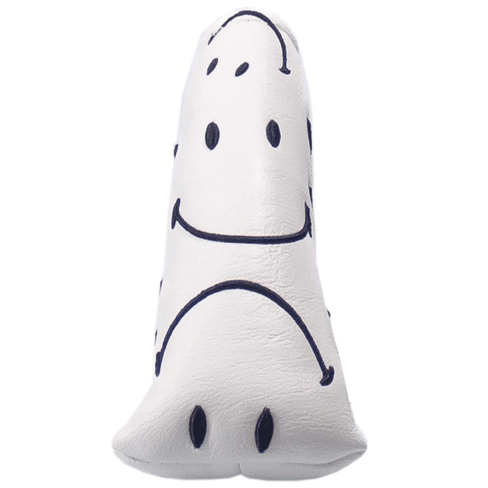 SMILEY ORIGINAL CLASSIC BLADE PUTTER HEADCOVER / WHITE / 2026 MODEL