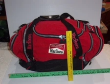 Vintage Marlboro Adventure Team Duffle Bag small Red Travel Gym Bag with sholder
