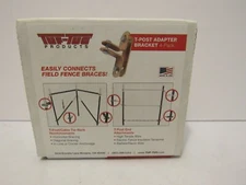 Tuf-Tug T-Post Adapter Bracket 4-Pack Connects Field Fence Braces