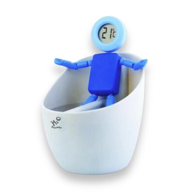 Wasserbetriebenes Thermometer   Der WATERBOY, cleveres Gadget mit Wow-Effekt!
