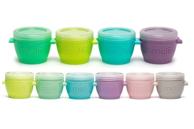 Snap & Go Baby Food Storage Containers - 10-Piece Set (4 x 4 oz, 6 x 2 oz), F...