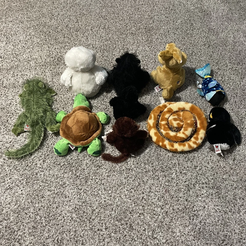 Webkinz Lil Kinz Lot Of 10 No Codes Plush Only Turtle Duck Penguin Monkeys Gecko - Image 2 of 4