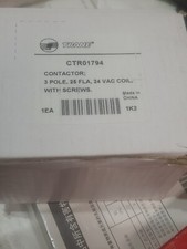 TRANE, DEFINITE PURPOSE CONTACTOR, 25 FLA.  AMPS., 24V COIL, 3-POLE, CTR01794