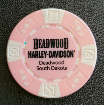 1 Orig. Harley-Davidson Pokerchip ''Deadwood Harley-Davidson, Deadwood, SD, USA'' 
