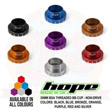 Hope BSA 30mm Threaded Bottom Bracket Cup - All Colors - New