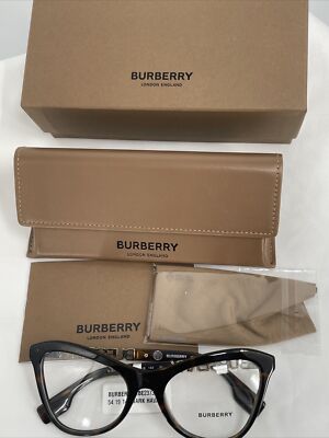 NEW AUTHENTIC BURBERRY Angelica Women's OBE2373U 4059 Dark Havana 54mm 19mm-140