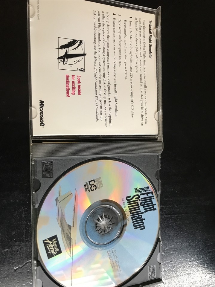 Microsoft Flight Simulator Microsoft Home Version PC Excellent MS-DOS ...
