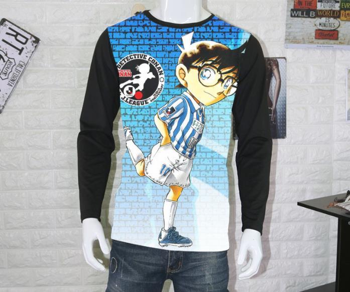 Detective Conan Anime Cosplay Sudadera Manga Larga Camiseta Sudadera con Capucha Mangas Largas Suéter