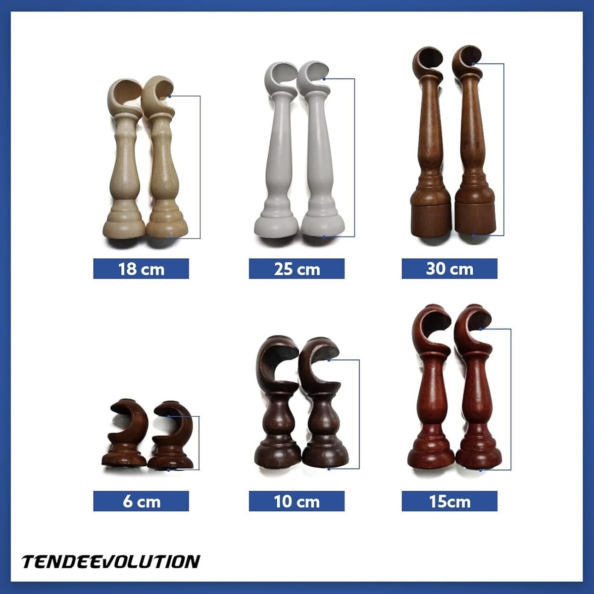 TENDAGGIMANIA Bastone Tenda Movimento A Corda, In Legno Diametro 35 Mm, Completo Di Tutti Gli Accessori Color Bianco 200 Cm 67999971 - Foto 12