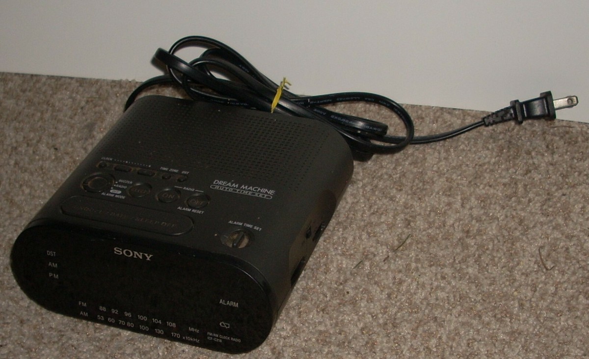 Sony Dream Machine ICF-C218 Alarm Clock Radio AM/FM Green Display