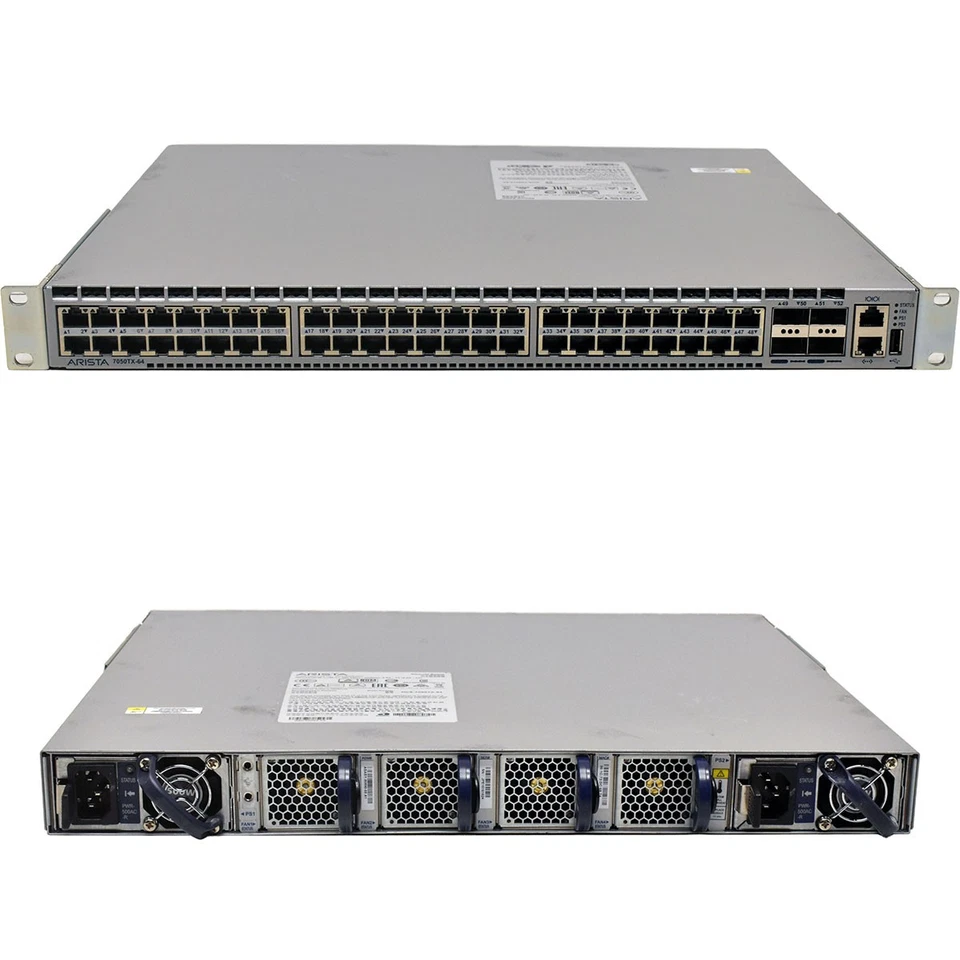 Arista DCS-7050TX-64 switch Ethernet 48 porte 10G 4 porte 40 GbE QSFP+ porta - Immagine 3 di 4