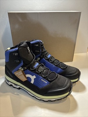 New In Box On Cloudalpine Waterproof Men's Hiking Boots Cobalt Limelight US 10.5