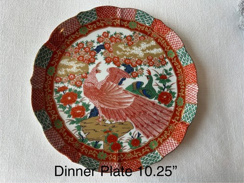 Arita Fine China Imari Peacock Japan Service for 8 with extras 44 pieces in tota - Picture 2 of 15