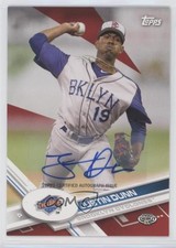 2017 Topps Pro Debut Red Auto 2/10 Justin Dunn #175 Auto a3i