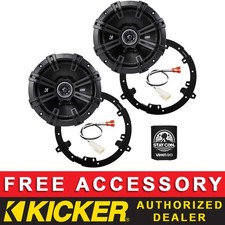 KICKER DSC6504 6.5" OEM SPEAKER REPLACEMENT KIT FOR MITSUBISHI MIRAGE 2014-2023