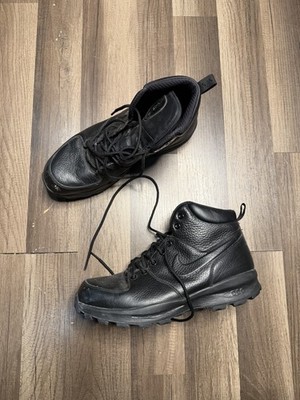 Nike Manoa Black Leather Boots Men's 11.5