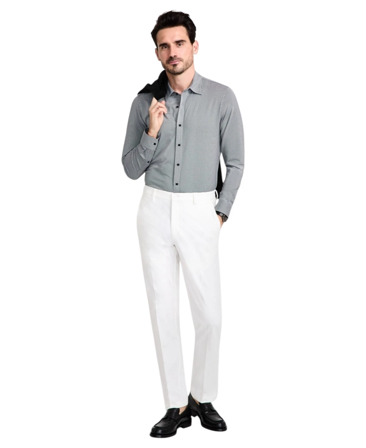 Michael Kors Mens Classic fit Dress Pants 36 / 32 White Solid