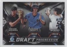 2019 Bowman Draft Chrome Progression Refractor Trevor Rogers Connor Scott z4k