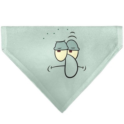 Spongebob Squarepants Pet Bandana Squidward Frowning Face Close Up a (US IMPORT)
