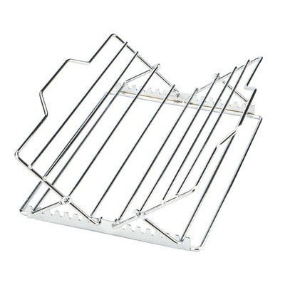 Roasting Grill Rack Adjustable V-Shaped Turkey Tray Stainless Steel Rack