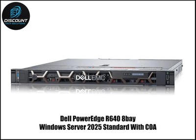 Dell PowerEdge R640 Intel Gold 6244 3.6Ghz 8core 64GB DDR4 -Windows Server 2025