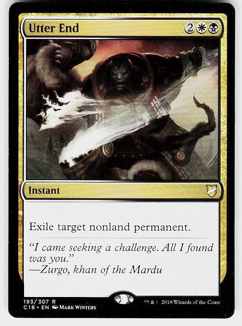 Utter End Commander 2018 193 NM