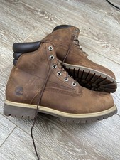 1362 | Timberland 'Alburn' 6-Inch Waterproof Boots Mens uk8 in Brown Leather