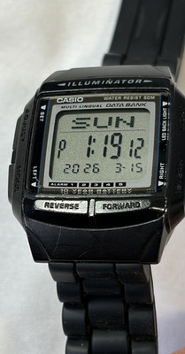 Casio DB-36 2515 Data Bank Watch Working Illuminator 13 Languages
