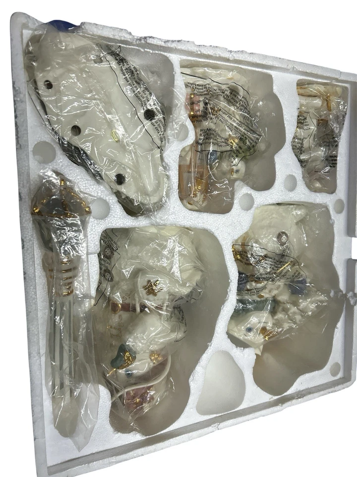 Muñeco de Nieve Porcelana Familia Grandeur Noel Edición Coleccionista 2001 Decoración de Navidad Foto 3 de 3