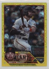 2023 Topps Chrome Update Yellow Mini-Diamond Refractor 6/75 Brett Wisely 6yz