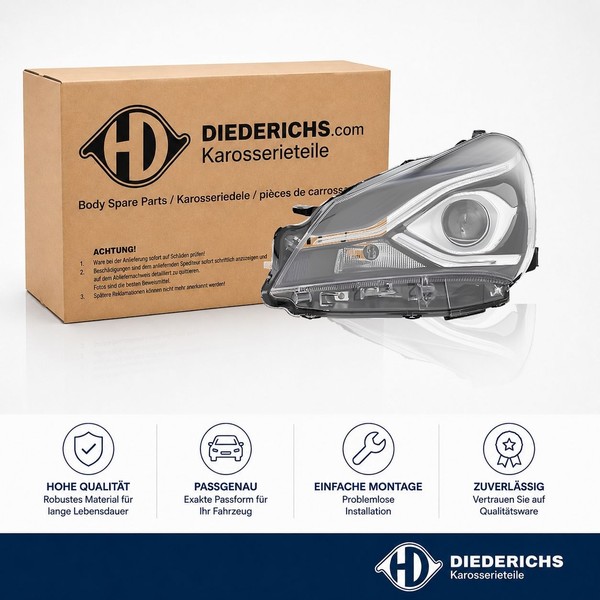 Hauptscheinwerfer Links Diederichs 6607385 FÜR Toyota Frontscheinwerfer-image