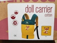 Manduca Kids Doll Carrier Organic Cotton Fox Design Age 18mts & Up Bargain. New