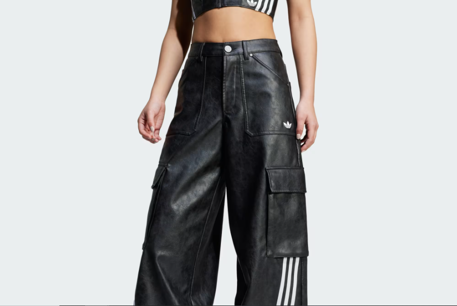 adidas Adilenium Season 3 Vintage Faux Leather Cargo Pants JX9226