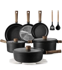 CAROTE Nonstick Cookware Set 16pcs Pots and Pans Kitchen Cooking Frying Pan