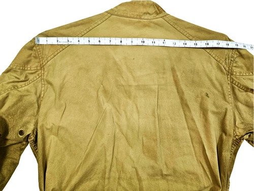 HOT VTG Men BELSTAFF TRAILMASTER BIKER PARKA BELTED KHAKI WAXED Jacket L (Fit M) image 20