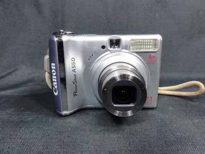 Y2K DIGICAM CANON POWERSHOT A550 SILBER 7.1MP DIGITALKAMERA CCD GETESTET + 1G...