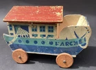 rare large French folk art Noah's Ark with animals -  Antique, heirloom piece