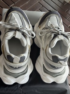 Balenciaga Cargo Sneaker Worn-Out - Grey Yellow 44