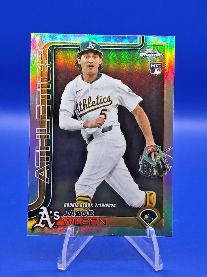 2025 Topps Chrome Update Jacob Wilson (RC) Refractor #USC150 - Athletics